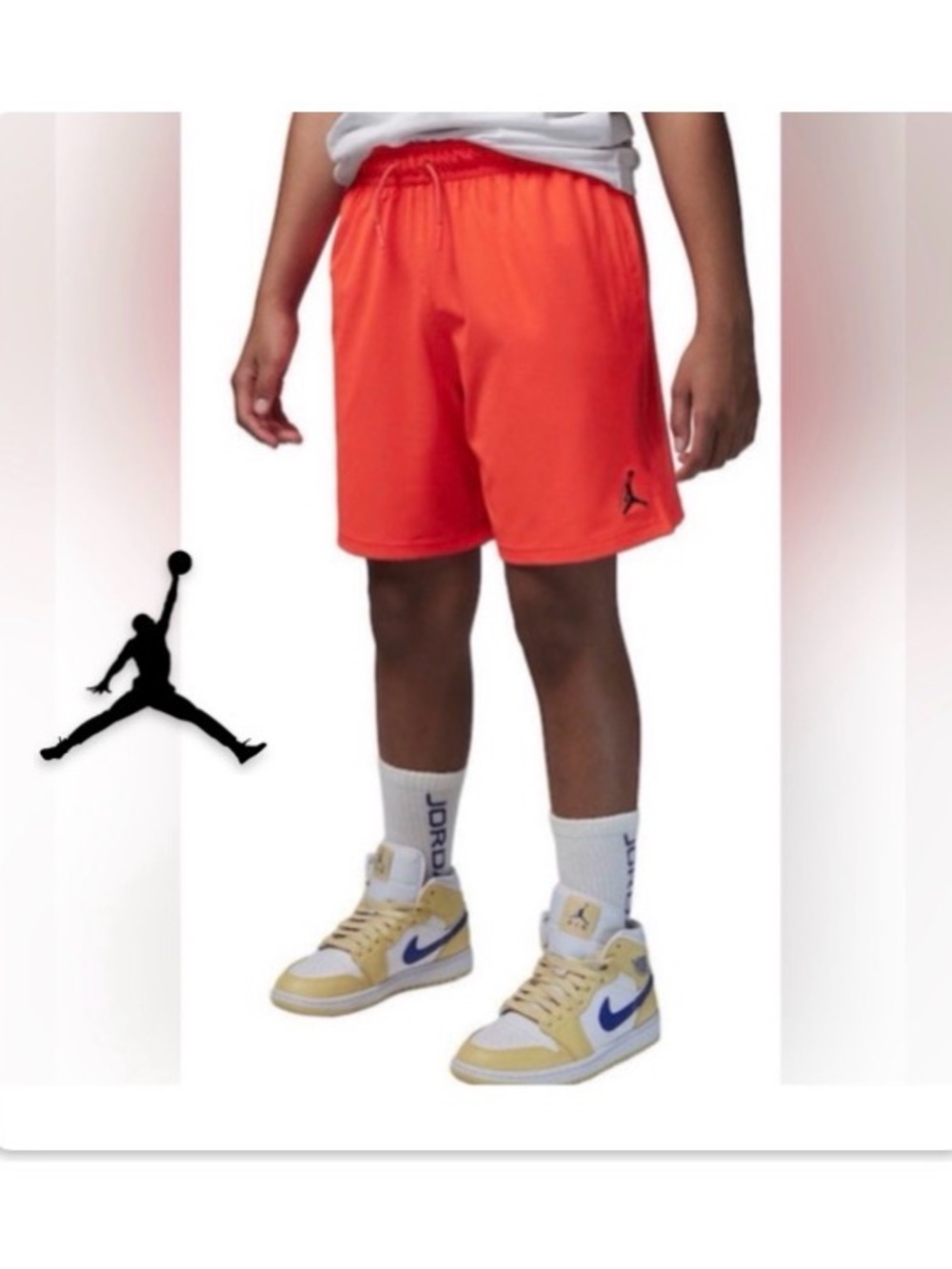 NWT [Jordan] Jumpman Play Shorts Bright Crimson Big Kids Youth Sizes S M L XL